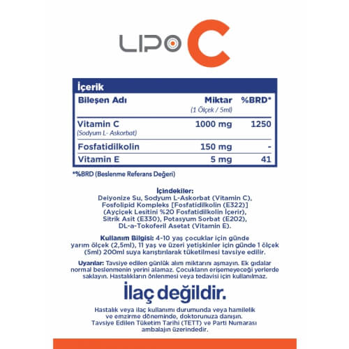 Lipo C Vitamini 1000 mg/5 ml