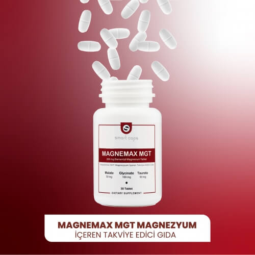 Smart Caps Magnemax MGT Magnezyum Kompleks 30 Tablet