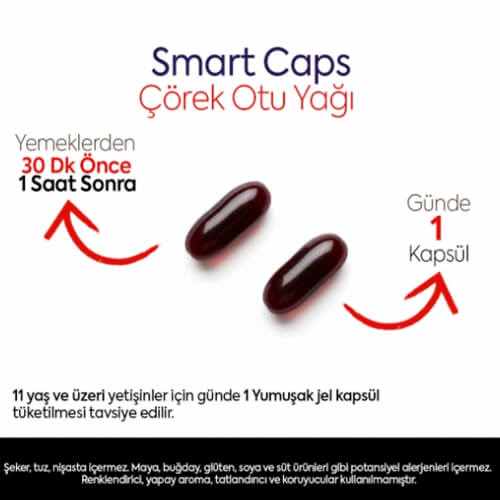 Smart Caps Çörek Otu Yağı 60 Softjel