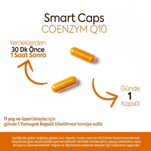 Smart Caps Koenzim Q10 30 Kapsül