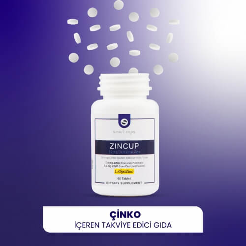 Smart Caps Zincup Çinko 60 Tablet