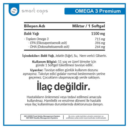 Smart Caps Omega 3 Premium 50 Softjel