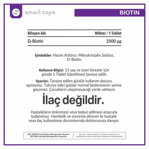 Smart Caps Biotin 60 Tablet