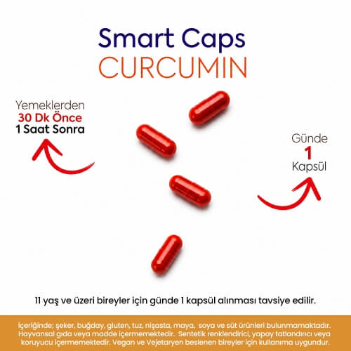 Smart Caps İnflex C3 Kurkumin 30 Kapsül