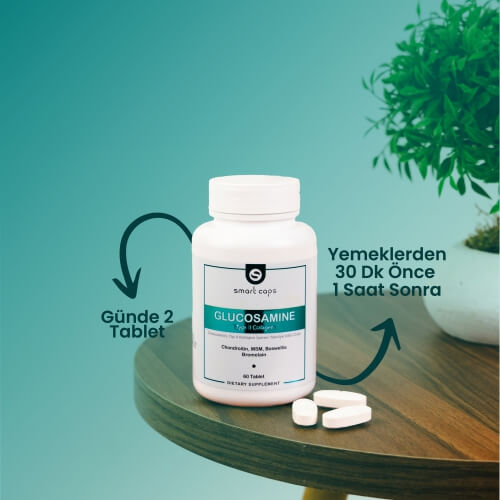 Smart Caps Glukozamin Tip II Kolajen 60 Tablet