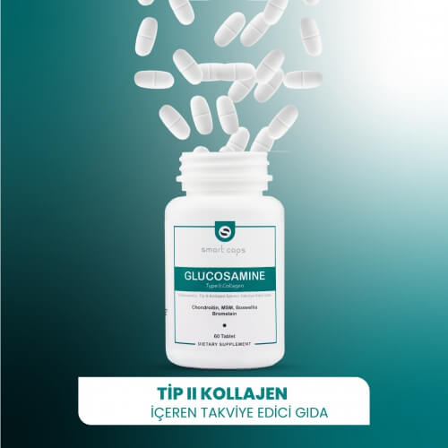 Smart Caps Glukozamin Tip II Kolajen 60 Tablet