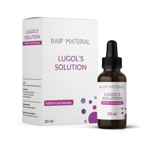 Raw Material Lugol's Solution İyot %5 Damla 20 ml