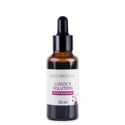 Raw Material Lugol's Solution İyot %5 Damla 20 ml