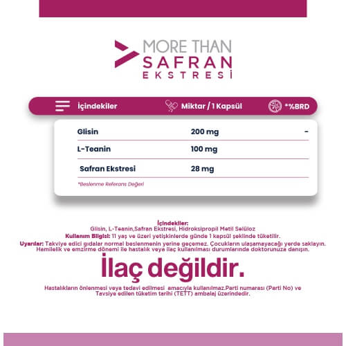 More Than Safran Ekstresi 30 Kapsül
